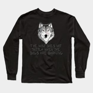 Wolf vs dog's Long Sleeve T-Shirt